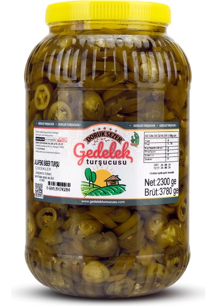 Gedelek Turşucusu Jalapeno Biber 2300 gr