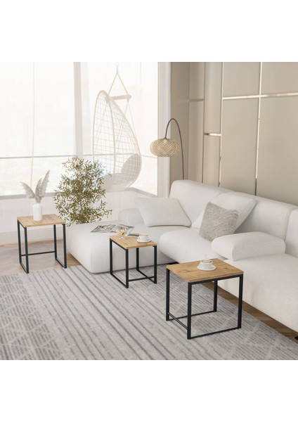 Arda Zigon Sehpa - Atlantik Çam - 50 cm fırsatları