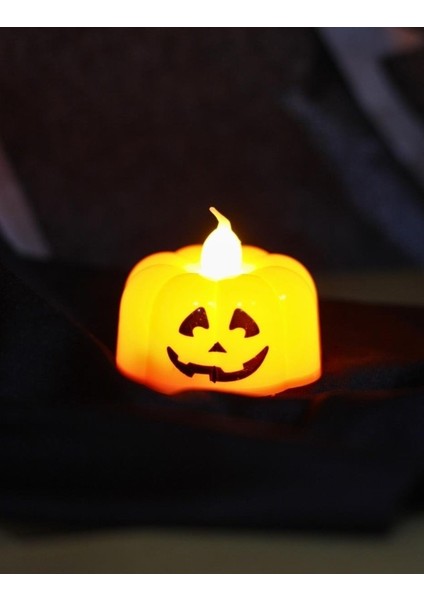 Halloween Balkabağı Mini Pilli Mum 2'li AST6638 modelleri