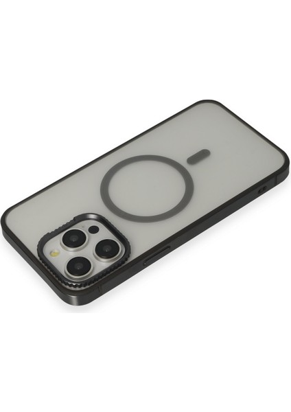iPhone 15 Pro Pvdss Lens Titanium Edge Magsafe Kapak