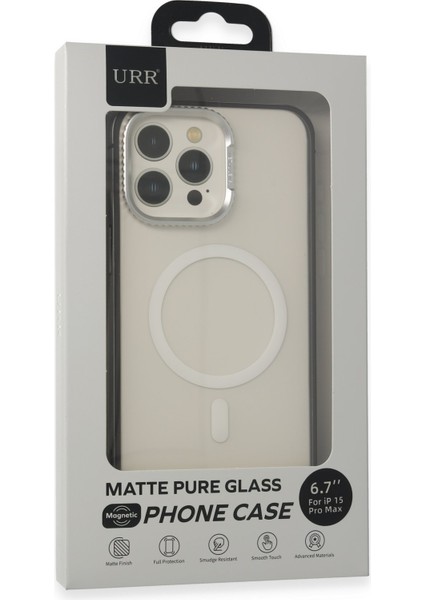 iPhone 15 Pro Pvdss Lens Titanium Edge Magsafe Kapak