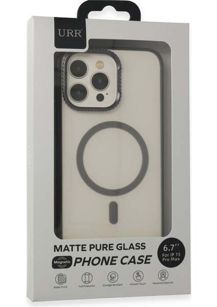 Urr iPhone 15 Pro Max Pvdss Lens Titanium Edge Magsafe Kapak