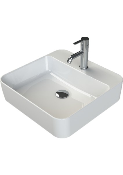 Hera Tezgahüstü Lavabo 48X48 cm