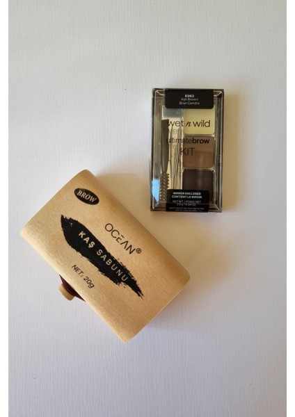 Kaş Sabitleyici Sabun Ve Ultimate Brow Kit Kaş Seti - Soft Brown