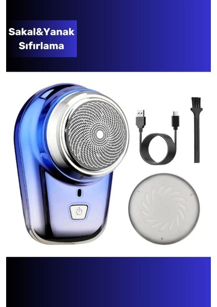 Taşınabilir Mini Seyahat Tıraş Makinesi Cep Boyutu Şarjlı Tıraş Makinesi