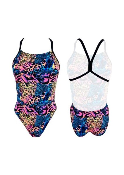 Kadın Mayo Swımsuıt Pattern 'energy' Anımal