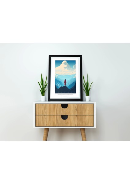 Mavi Deniz Manzarası Poster, Modern Tablo