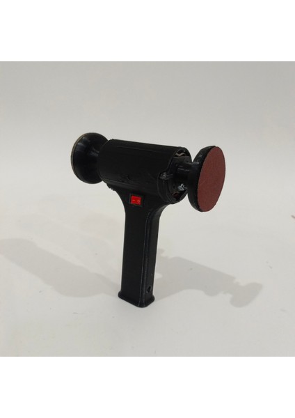 Çift Uçlu El Zımpara Makinesi 50 mm Cırt Disk Zımpara Adaptörlü Set Metal Ahşap Plastik