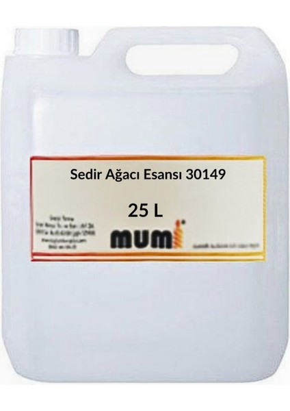Sedir Ağacı Mum Esansı 30149 25 Litre