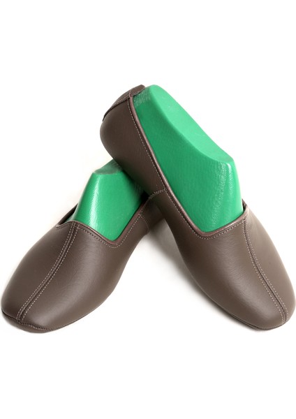 Hakiki Deri Pamuk Astarlı Toprak Ev Patiği | Hac Umre Tavaf Patiği | Ev Ofis Salon Ayakkabısı fiyatları