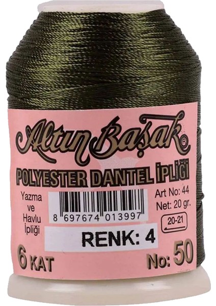 3 Adet Altınbaşak Oya ve Dantel Ipi 20 gr - Royaleks - No: 004