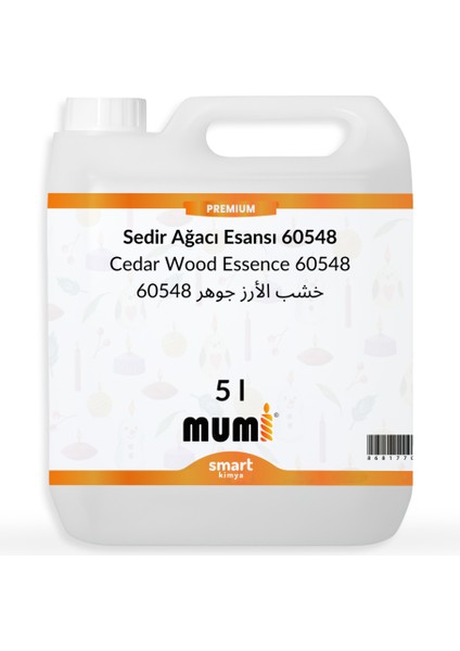 Premium Sedir Ağacı Mum Esansı 60548 5 Litre