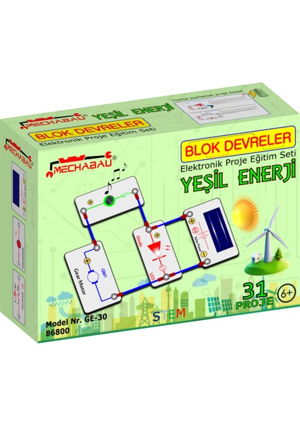 Blok Devreler Yeşil Enerji Seti Ge-30 31 Proje (86800)