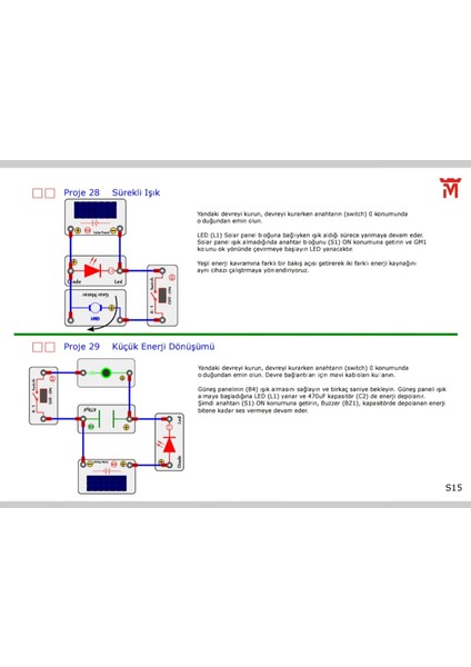 Blok Devreler Yeşil Enerji Seti Ge-30 31 Proje (86800)