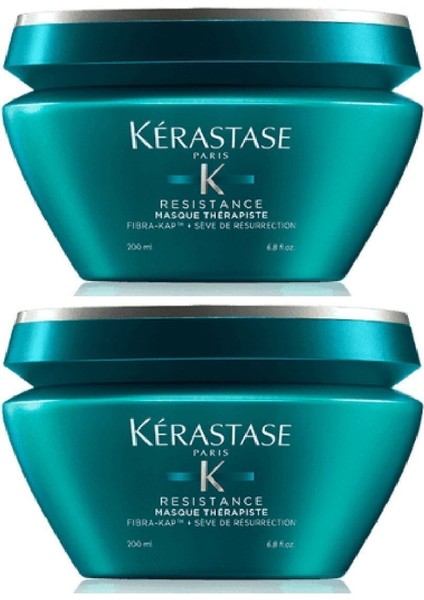 Resistance Ciment Masque Therapiste Çok Yıpranmış Saçlar Için Maske 200 Ml 2 Adet