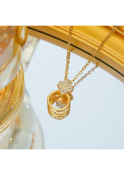 Çok Yönlü Internet Ünlü Kolyesi Üst Düzey Tasarım Zirkon Köprücük Kemiği Zincir Kolye (Yurt Dışından)