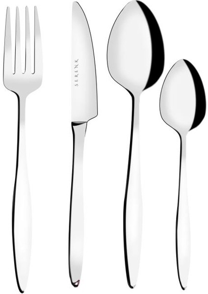 Milano Çelik Çatal Kaşık Bıçak Takımı 24 Parça