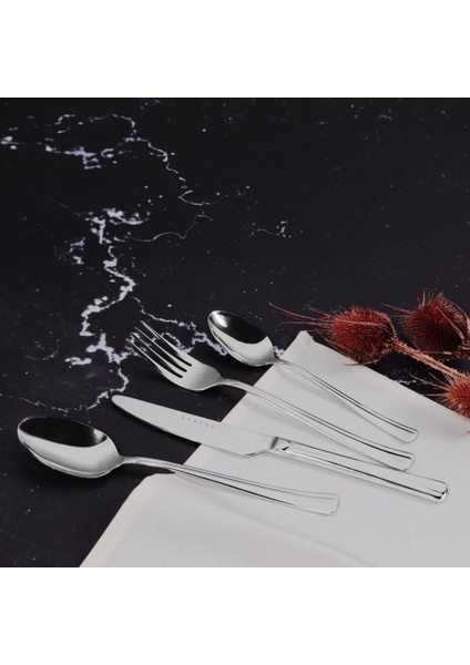 Milano Çelik Çatal Kaşık Bıçak Takımı 24 Parça modelleri