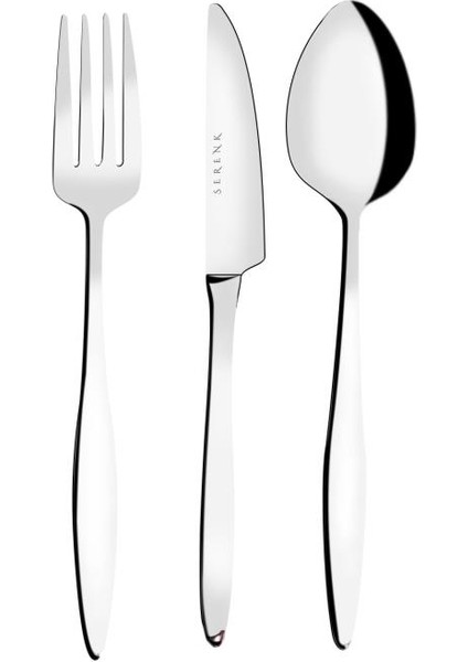 Milano Çelik Çatal Kaşık Bıçak Takımı 18 Parça