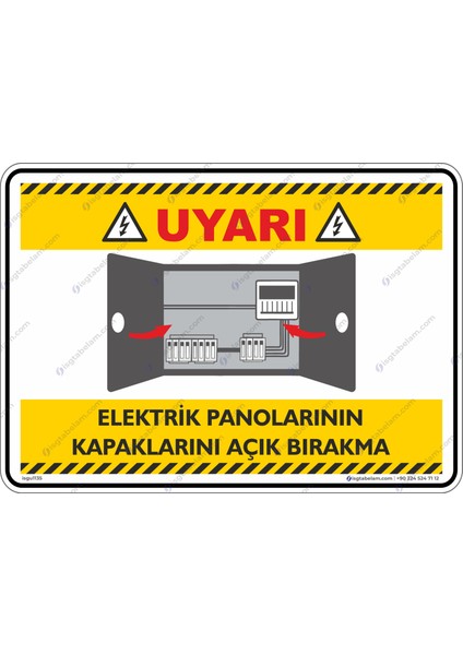 25x35cm/Dekota/ Elektrikli Panolarının Kapaklarını Açık Bırakma