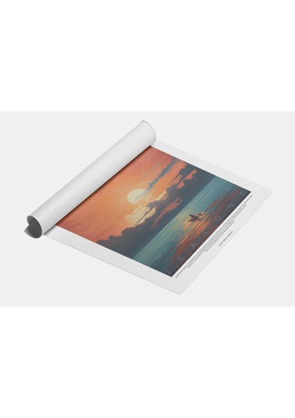 Gün Batımı Manzara Modern Tablo, Oturma Odası Dekor fiyatları