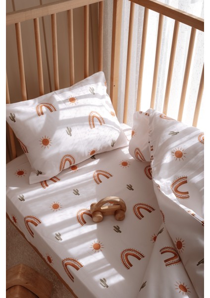 Bebek Beşik, Park Yatak (70X110 Cm) Nevresim & Çarşaf Takımı, Pamuk Saten - Sunshine fiyatları