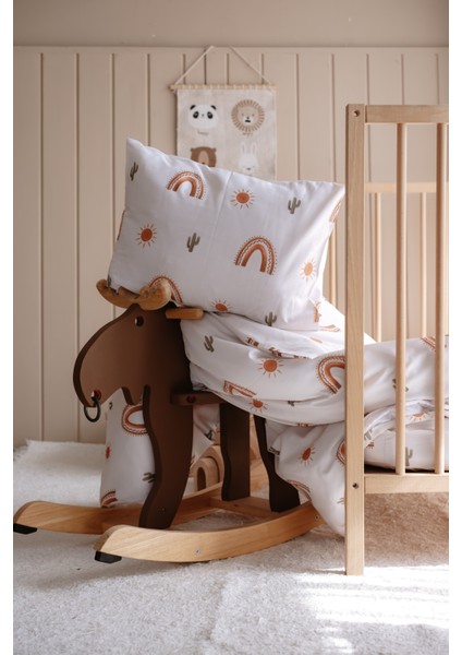 Bebek Beşik, Park Yatak (70X110 Cm) Nevresim & Çarşaf Takımı, Pamuk Saten - Sunshine fırsatları