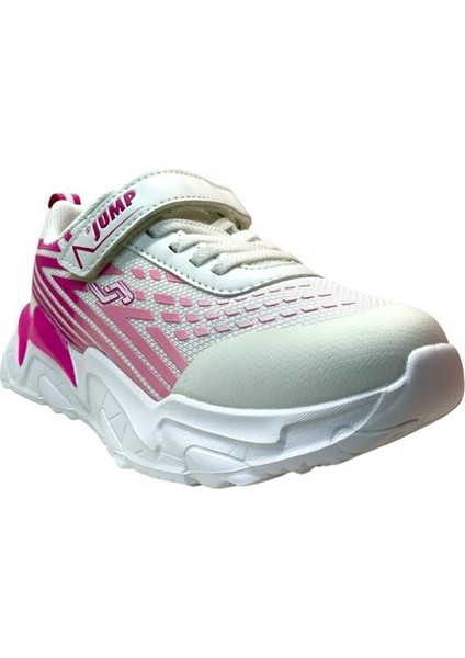 Jump 30030 Hafif Çocuk Sneaker Beyaz/fuşya-35