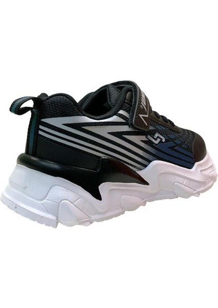 Jump 30030 Hafif Çocuk Sneaker Siyah/mavi-35