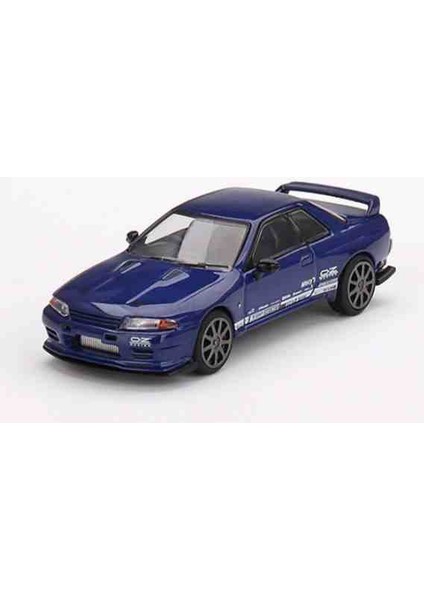Dianomi Mini Gt 1:64 Nissan Skyline Gt-R Top Secret/ Metalic Blue (8cm)