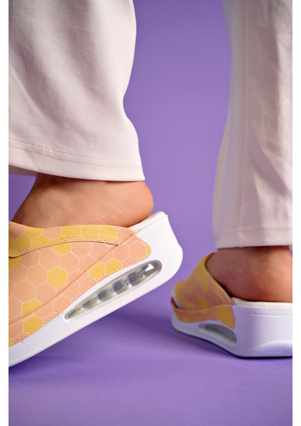 Arı Desenli Ortopedik Airmax Taban Sabo Terlik