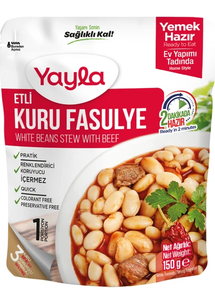 Yemek Hazır Etli Kuru Fasulye 150 gr