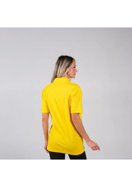 BafacoTekstil Pamuklu Sarı Polo Yaka T-Shirt Erkek/bayan