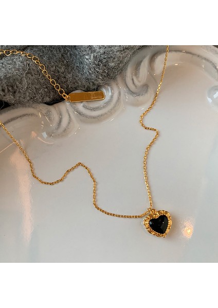 Okyanus Mavisi Aytaşı S925 Ayar Gümüş Mücevher Çok Yönlü Kolye Kadın Ins Tarzı Geometrik Oval Üst Düzey Niş Klavikula Zinciri (Yurt Dışından)