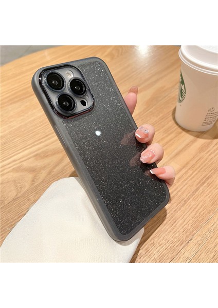 Apple iPhone 12 Pro Uyumlu Kılıf Zebana Işıltım Silikon Kılıf (Kamera Lens Korumalı) Siyah fiyatları