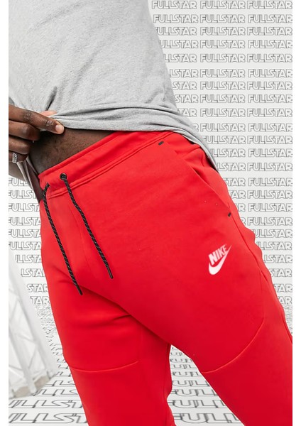 Sportswear Tech Fleece Mens Jogger Red Erkek Eşofman Altı Kırmızı modelleri