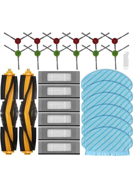 Ecovacs Deboot Ozmo Ana Yan Fırça Hepa Filtre Paspas Bezi Için (Yurt Dışından)