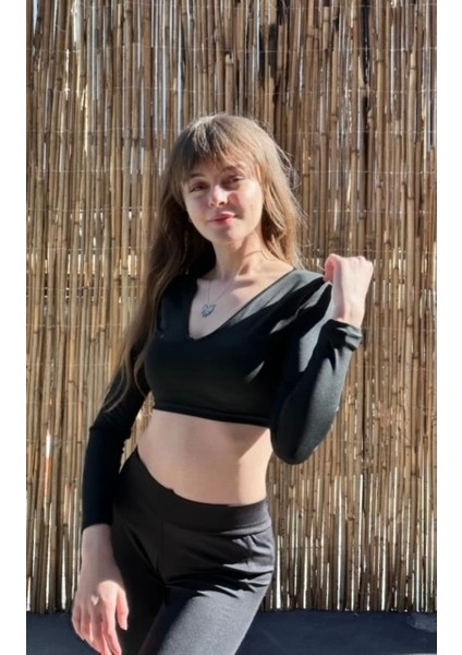 Kadın Siyah Uzun Kollu Büstiyer fiyatları