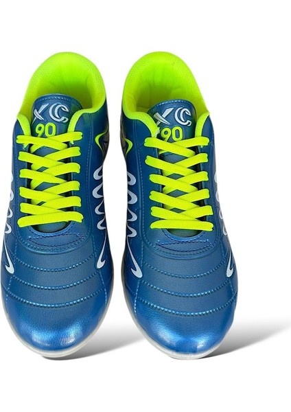 Erkek Krampon Dişli Futbol Ayakkabısı MAVİ - SARI indirimleri