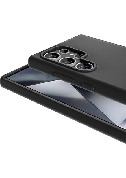 Samsung Galaxy S24 Ultra Kılıf Magsafeli Silinebilir Sert Silikon Kivi Kapak Siyah fiyatları