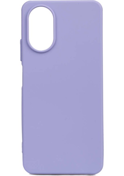 Oppo A38 Kılıf Biye Mat Silikon Lila