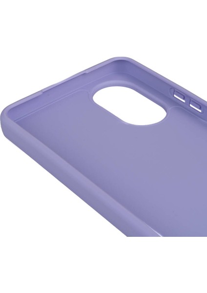 Oppo A38 Kılıf Biye Mat Silikon Lila