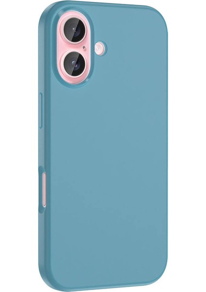 iPhone 16 Plus Kılıf Magsafeli Silinebilir Sert Silikon Kivi Kapak Yeşil