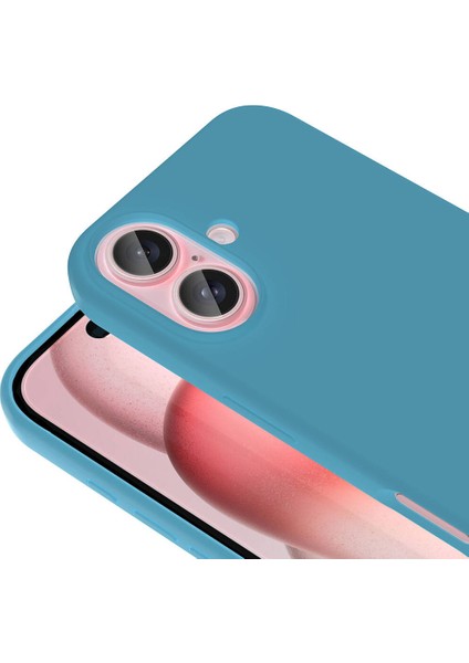 iPhone 16 Plus Kılıf Magsafeli Silinebilir Sert Silikon Kivi Kapak Yeşil