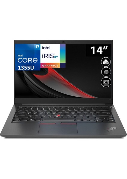 Thinkpad E14 Gen 5 I7-1355U 40 GB 1 Tb SSD Windows 11 Pro Iris Xe Graphics 14" Wuxga Notebook 21JK0006TXCB7