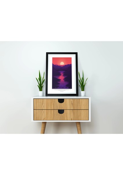 Gün Batımı Manzara Tablo, Ofis Dekor
