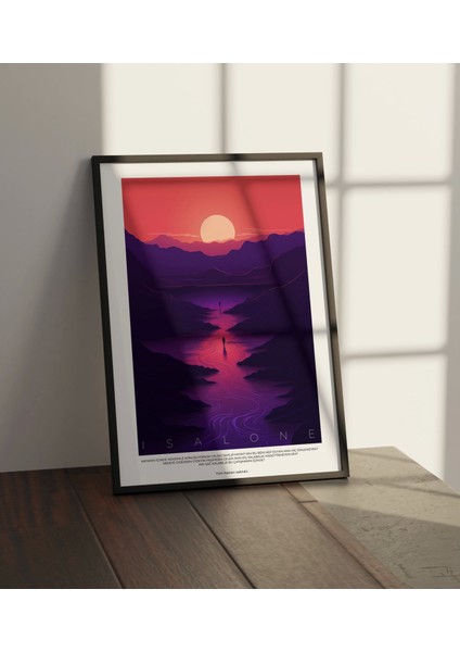 Gün Batımı Manzara Tablo, Ofis Dekor