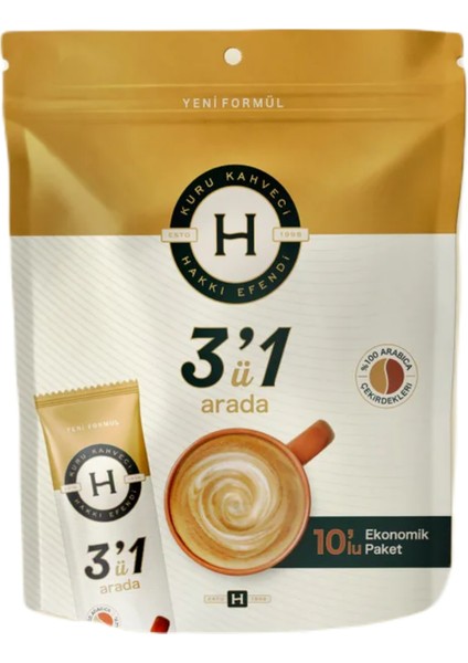 3ü 1 Arada Kahve 10LU Paket