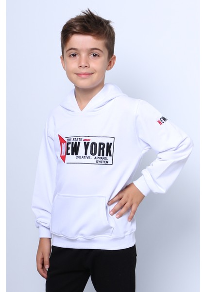Erkek Çocuk Kapşonlu Sweat Baskılı Cepli C34 fiyatları