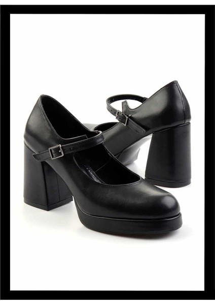 Siyah Kadın Klasik Topuklu Ayakkabı K01188050509